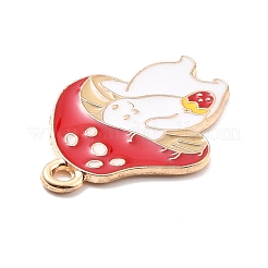 Autumn Theme Alloy Enamel Pendants&nbsp;ENAM-E361-07LG