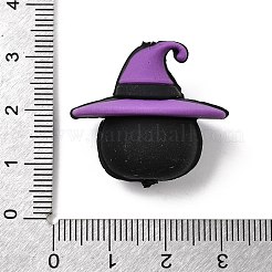 シリコンビーズ  焦点ビーズ  ブラック  バット  25x27.5x16mm  穴：2.8mm&nbsp;SIL-I016-02C