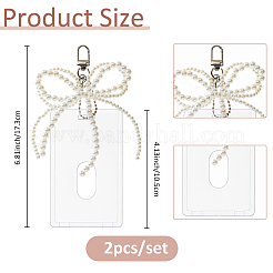 2Pcs Plastic ID Card&nbsp;HJEW-FH00140