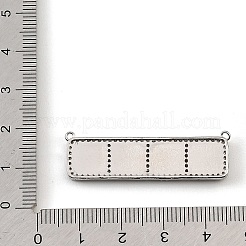 Brass Micro Pave Clear Cubic Zirconia Connector Charms&nbsp;CU-CBA30E8-01P-B07