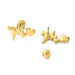 Ion Plating(IP) 304 Stainless Steel Ear Studs&nbsp;EJEW-Q801-04G