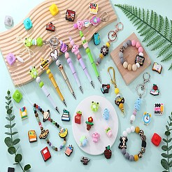 15Pcs Planet PVC Plastic Beads&nbsp;KY-SZ0001-57