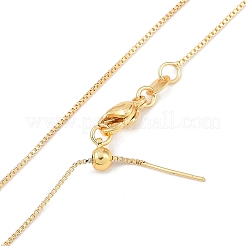 Rack Plating Brass Clear Cubic Zirconia Bee Pendant Box Chain Necklaces&nbsp;NJEW-P317-05G