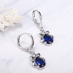 Platinum Tone Stainless Steel Dangle Earrings&nbsp;EJEW-EE0002-04B