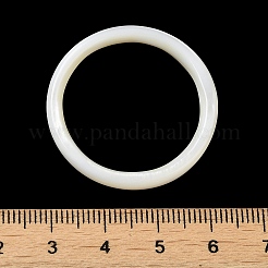 Natural White Shell Linking Ring&nbsp;SSHEL-M022-06C