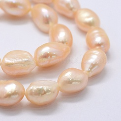 Natural Cultured Freshwater Pearl Beads Strands&nbsp;PEAR-K004-06D