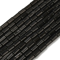 天然石オブシディアンビーズ連売り  コラム  5x3mm  穴：1mm  約72個/連  15.04''（38.2センチメートル）&nbsp;G-P600-B04-01