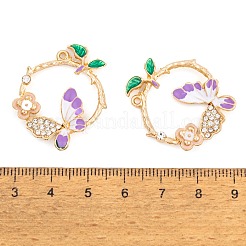 Rack Plating Alloy Enamel Pendants&nbsp;LS-FIND-A040-04KCG-02