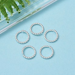 304ステンレススチールオープン丸カン  ツイストラウンド  銀  16ゲージ  10x1.3mm  内径：8mm&nbsp;LS-STAS-F191-12S-D