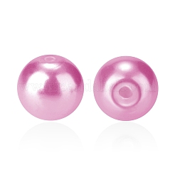 Pearlized Eco-Friendly Dyed Glass Pearl Round Bead&nbsp;HY-PH0002-16-B