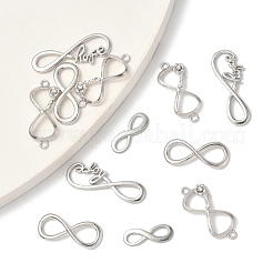 30Pcs 6 Styles Tibetan Style Alloy Infinity with Hope Connector Charms&nbsp;TIBE-FS0003-26