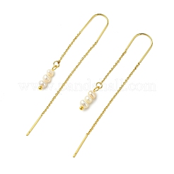 ビーズスタッドピアス  アメリカンピアス  天然養殖淡水パール  18KGP本金メッキ  70x9.5mm&nbsp;EJEW-JE07239
