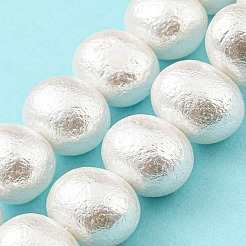 Natural Wrinkle Shell Beads Strands&nbsp;SHEL-F008-02