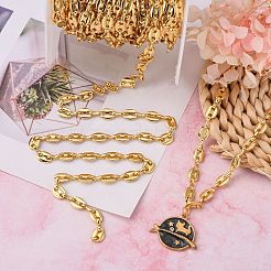 Brass Coffee Bean Chains&nbsp;CHC-P0006-03G-NR