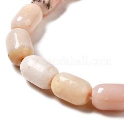 天然石ピンクオパールビーズ連売り  コラム  9x6mm  穴：0.9~1mm  約20~21個/連  7.09~7.48インチ（18~19cm）&nbsp;G-G980-21