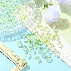 100Pcs Baking Paint Transparent Glass Beads&nbsp;DGLA-YW0001-35E