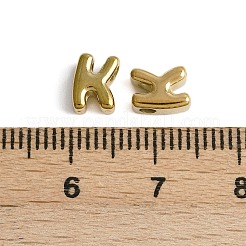 304ステンレススチールチャーム  文字L  イオンプレーティング（ip）  18KGP本金メッキ  文字k  7x5.5x3.5mm  穴：1.8mm&nbsp;STAS-C135-03K-G
