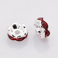 Brass Rhinestone Spacer Beads&nbsp;RB-A014-L7mm-21S-NF