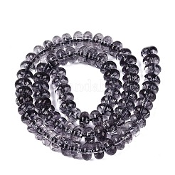 Crackle Transparent Glass Beads Strands&nbsp;GLAA-N074-02A-15