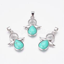 Natural & Synthetic Mixed Stone Pendants&nbsp;G-G651-A