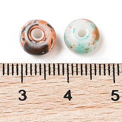 Opaque Spray Painted Glass Beads&nbsp;X1-GLAA-G118-01E