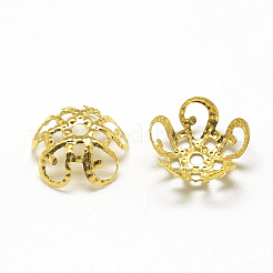 Plated Iron Fancy Bead Caps&nbsp;IFIN-S696-20G-1