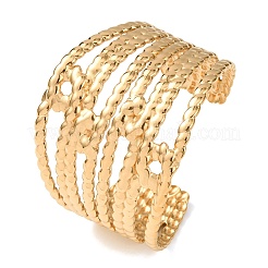 304 Stainless Steel Cuff Bangles&nbsp;BJEW-P382-01B-G