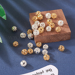 30Pcs 6 Style Brass Beads&nbsp;KK-TA0001-24