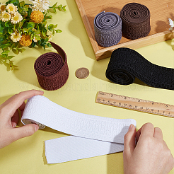 5m 5色 ポリエステル厚手伸縮性ワイドバンド  平らな菱形の伸縮性のあるバンド  ウェビング衣類縫製アクセサリー用  ミックスカラー  48mm  1メートル/色について&nbsp;SRIB-AR0001-12