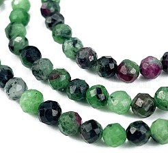 Natural Ruby in Zoisite Beads Strands&nbsp;X-G-L597-C02-03