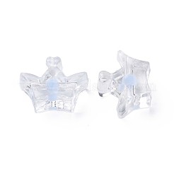 透明なアクリルビーズ  二層ビーズ  クラウン  ライトスカイブルー  14x17.5x7mm  穴：2mm  約581個/500g&nbsp;MACR-S373-105-B08
