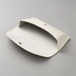 Pu レザー眼鏡ケース  長方形  ホワイト  174x78x40mm&nbsp;ABAG-WH20027-002A