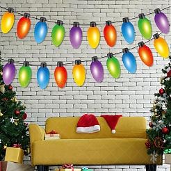 クリスマス ペーパー プル フラッグ  パーティーの雰囲気レイアウト プルフラッグバナー  光  カラフル  150x71mm&nbsp;PW-WG48BDE-01