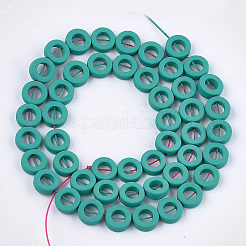 Spray Painted Non-magnetic Synthetic Hematite Beads Strands&nbsp;G-T116-20A-04