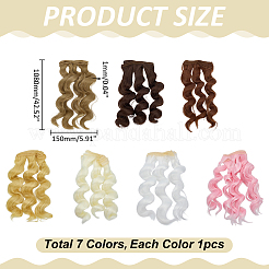 7Pcs 7 Colors High Temperature Fiber Doll Hair&nbsp;DIY-ME0001-60