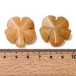Natural Topaz Jade Carved Clover Display Decorration&nbsp;GG-CBA6D08-D04