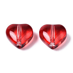 Transparent Spray Painted Glass Beads&nbsp;GGLA-S054-012A-02