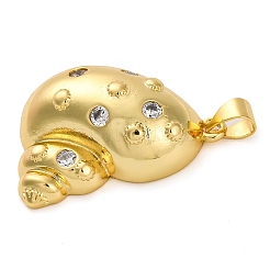 Brass Micro Pave Cubic Zirconia Pendants&nbsp;KK-K339-11G-01
