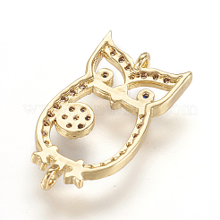 Brass Micro Pave Cubic Zirconia Links&nbsp;LS-ZIRC-G107-23G