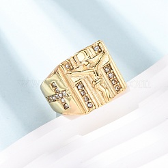304 Stainless Steel Wide Band Finger Rings&nbsp;RJEW-F201-04G