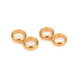 201 ステンレス鋼スペーサーバー  二重リング  数8形状  ゴールドカラー  11.8x6x2.4mm  穴：4mm&nbsp;STAS-I150-06C-G