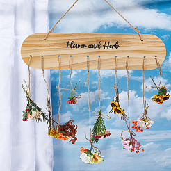 1 Bag Oval Pine Wood Herb Drying Rack&nbsp;ODIS-PH0036-14