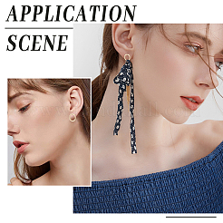 20Pcs Long-Lasting Plated Brass Circle Ring Stud Earrings for Women&nbsp;KK-BBC0008-17