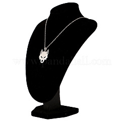 304 Stainless Steel Hollow Wolf Head Pendant Necklaces for Men&nbsp;WG1E628-01