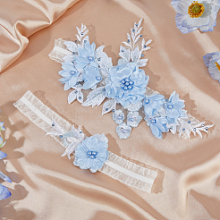 Flower Polyester Garter Leg Ring&nbsp;AJEW-WH0471-09A
