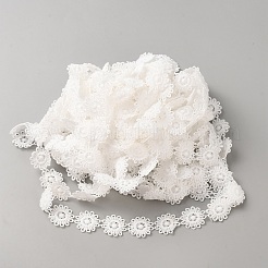 Polyester Lace Ribbon&nbsp;OCOR-WH0111-138B