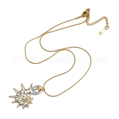 304 Stainless Steel Conch Shaped Pendant Necklaces for Women Men&nbsp;NJEW-H077-01GP
