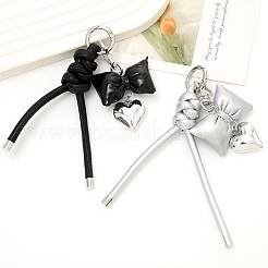 1Pc Imitation Leather Keychain&nbsp;AJEW-CL0001-09B