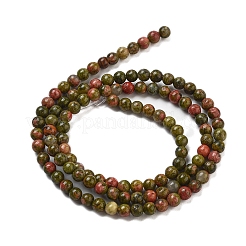 Natural Unakite Beads Strands&nbsp;G-G143-A04-01