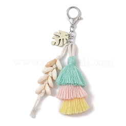 Handmade Macrame Nylon Thread Pendant Decorations&nbsp;HJEW-P019-11P-01